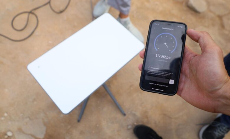 Diskominfo Kota Makassar Uji Coba Jaringan Internet Starlink