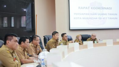 Pjs Wali Kota Arwin Azis Pimpin Rakor Persiapan HUT Kota Makassar ke-417, Dorong Kolaborasi dan Pengabdian Masyarakat
