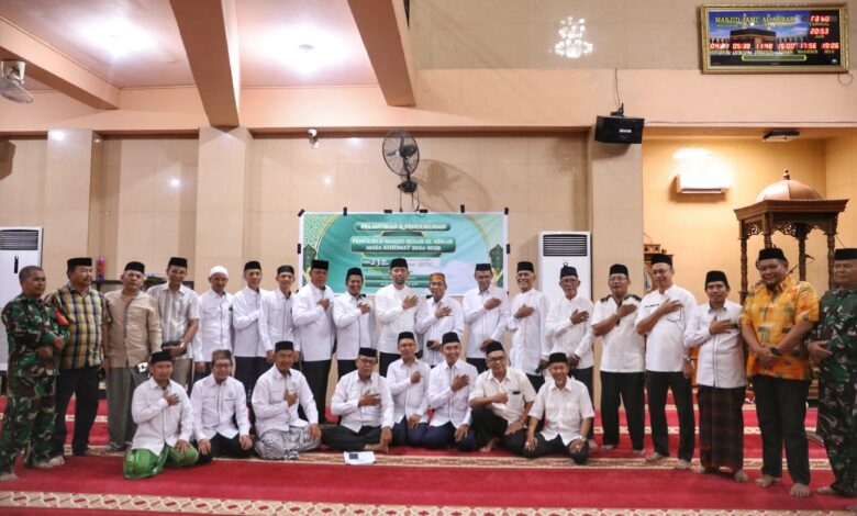 Pjs Wali Kota Makassar Andi Arwin Azis Kukuhkan Pengurus Baru Masjid Al Abrar Periode 2024-2029