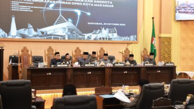 Pj Sekda Makassar Irwan Adnan Hadiri Paripurna Penetapan Susunan Pimpinan dan Anggota AKD DPRD Makassar