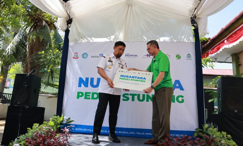 Pjs Wali Kota Arwin Azis Resmikan Program CSR Nusantara Peduli Stunting di Puskesmas Kaluku Bodoa