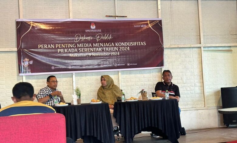 Media Sebagai Penjaga Kedamaian Pilkada: KPU Sulsel Gelar Diskusi Publik Hadapi Tantangan 2024