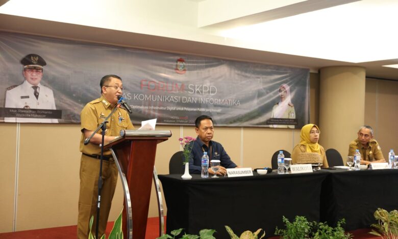 Buka Forum Perangkat Daerah Dinas Kominfo Makassar, Muh. Yasir Tekankan Pentingnya Optimalisasi Infrastruktur Digital