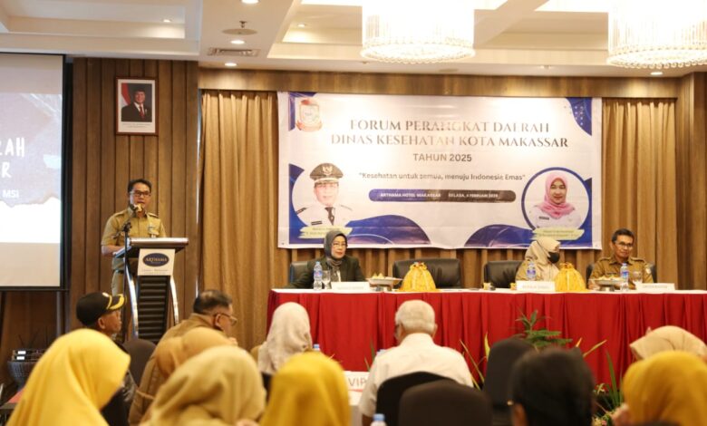 Pj Sekda Makassar Buka Forum Perangkat Daerah Dinas Kesehatan, Dorong Kesehatan Inklusif