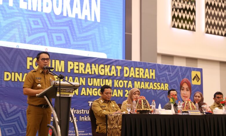 Pj Sekda Makassar Buka Forum Perangkat Daerah Dinas Pekerjaan Umum, Bahas Perencanaan Infrastruktur Kota