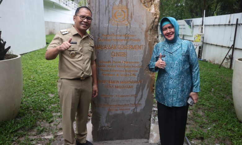 Ketua TP PKK Kota Makassar Dampingi Danny Pomanto Resmikan Makassar Government Centre