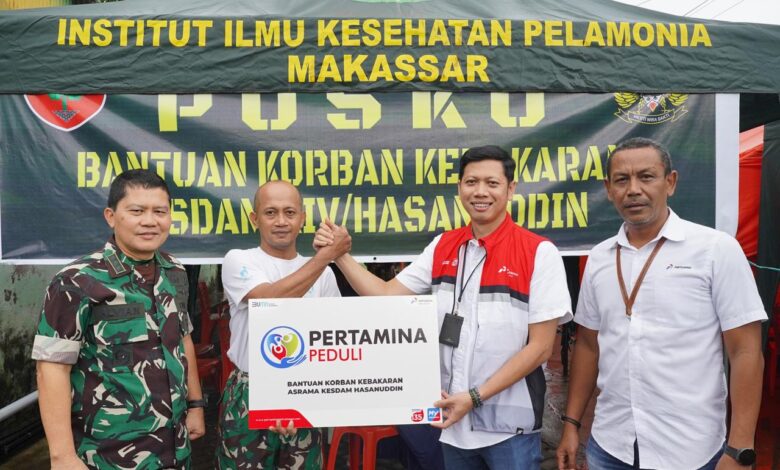 Pertamina Patra Niaga Sulawesi Bergerak Cepat, Hadir dan Peduli bagi Korban Kebakaran Asrama Kesdam Hasanuddin