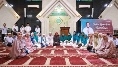 Wakil Wali Kota Makassar Aliyah Mustika Ilham Safari Ramadan di Masjid Baiturrahman Panaikang