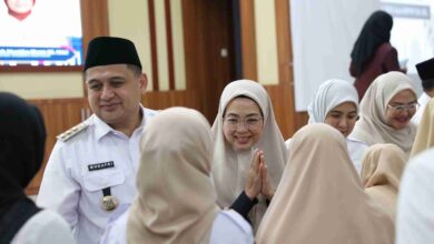 Ketua TP PKK Melinda Aksa Hadiri Halal Bihalal dan Temu Koordinasi Bersama Pendidik Makassar