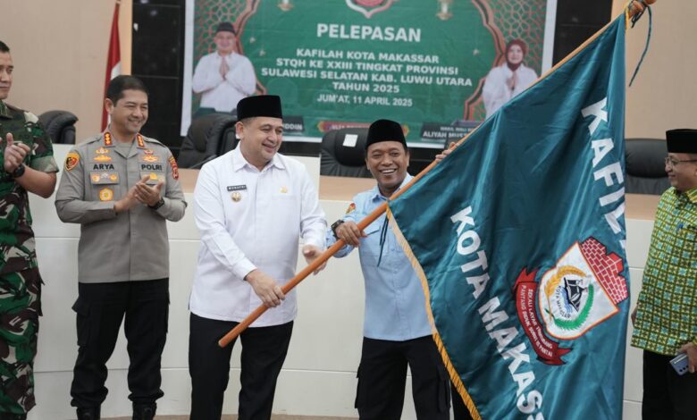Lepas Kafilah STQH 2025, Wali Kota Munafri Harap Raih Juara
