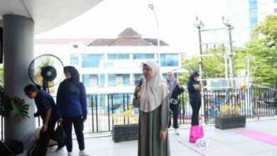 Gelar Olahraga Bersama Pengurus, Melinda Aksa Dorong Gedung PKK Jadi Pusat Kegiatan Positif