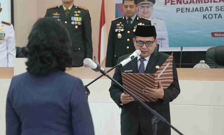 Wali Kota Munafri Lantik Nielma Pj Sekda Makassar