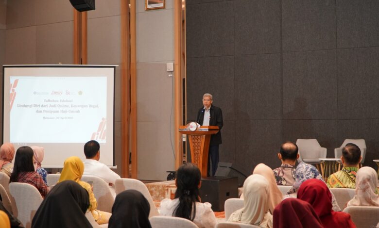 Kolaborasi OJK, Bank Indonesia dan Kemenag Edukasi Aktivitas Keuangan Ilegal, Judi Online dan Penipuan Haji-Umrah