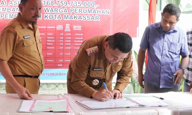 Tujuh Perumahan di Makassar Serahkan PSU, Munafri : Komitmen Pemkot Ciptakan RTH