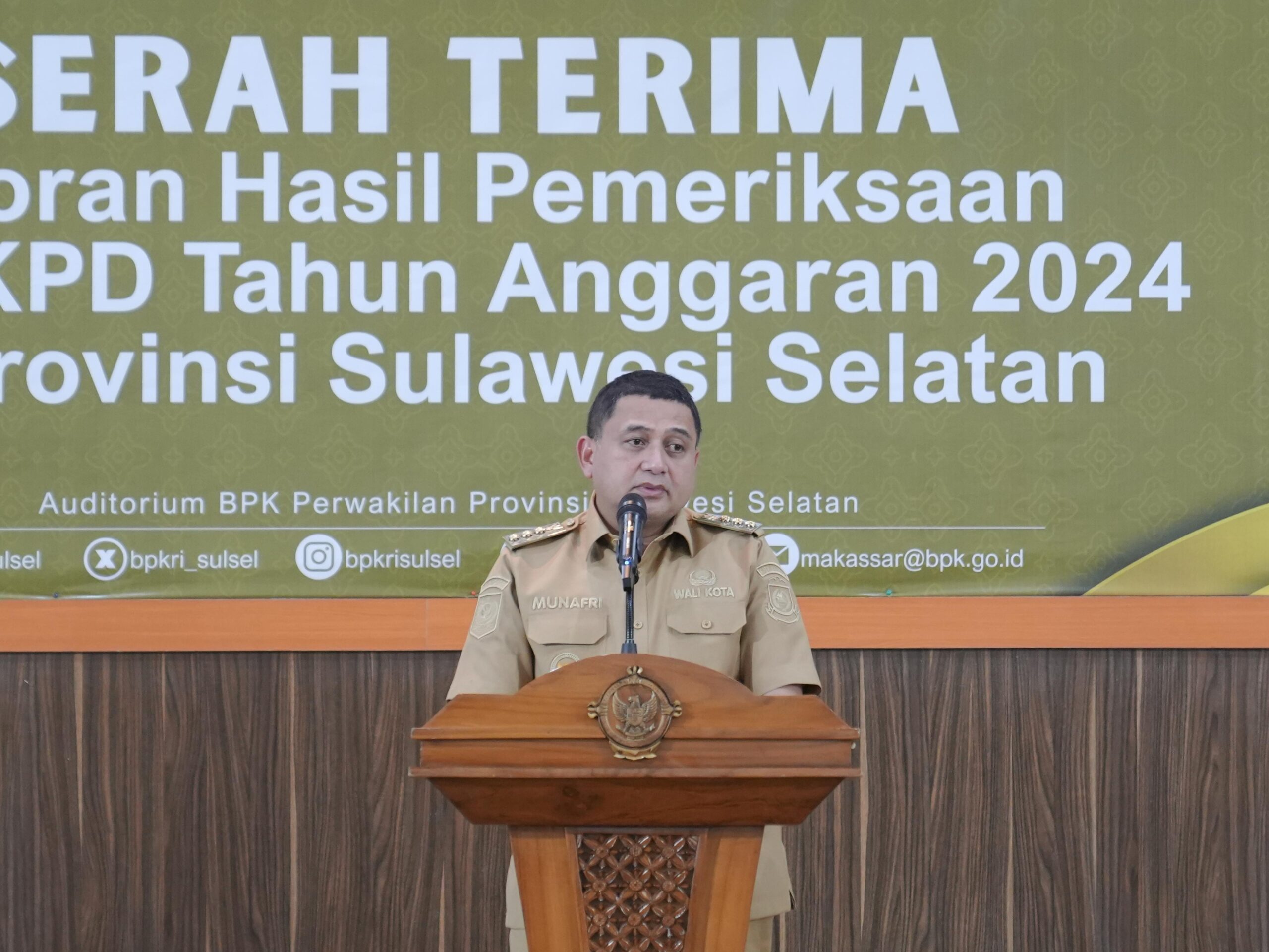 Raih Opini WTP dari BPK, Munafri Tekankan Pentingnya Tata Kelola Keuangan yang Baik