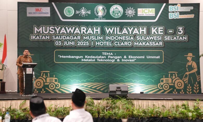 Hadiri Muswil ISMI Sulsel Munafri Ajak Saudagar Muslim Bangun Ekonomi Kota