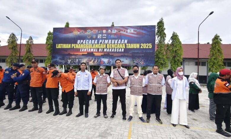 Tim Medis Dinkes Makassar Hadiri Pembukaan Latihan Penanggulangan Bencana di Lantamal VI