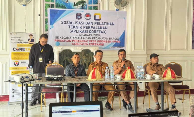 Sinergi Bersama Desa, Kantor Pajak Enrekang Tingkatkan Kepatuhan Melalui Edukasi Coretax