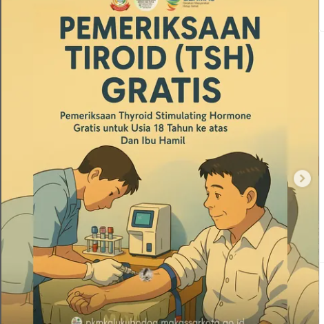 Dinkes Makassar Gelar Skrining Kesehatan Gondok Gratis di 8 Puskesmas