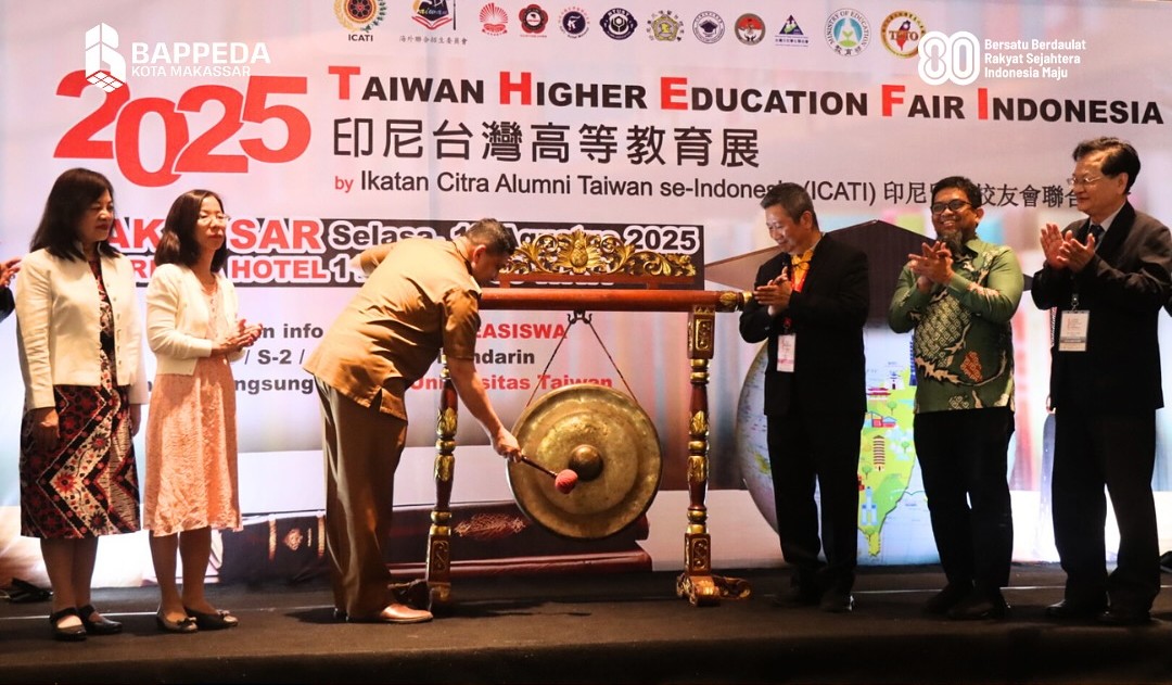 Ikut Dampingi Wali Kota Makassar, Kepala Bappeda Sambut 48 Universitas Taiwan di THEFI 2025