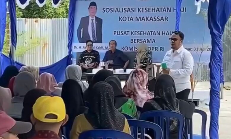 Dinas Kesehatan Kota Makassar Gelar Sosialisasi Kesehatan Haji Bersama Komisi IX DPR RI