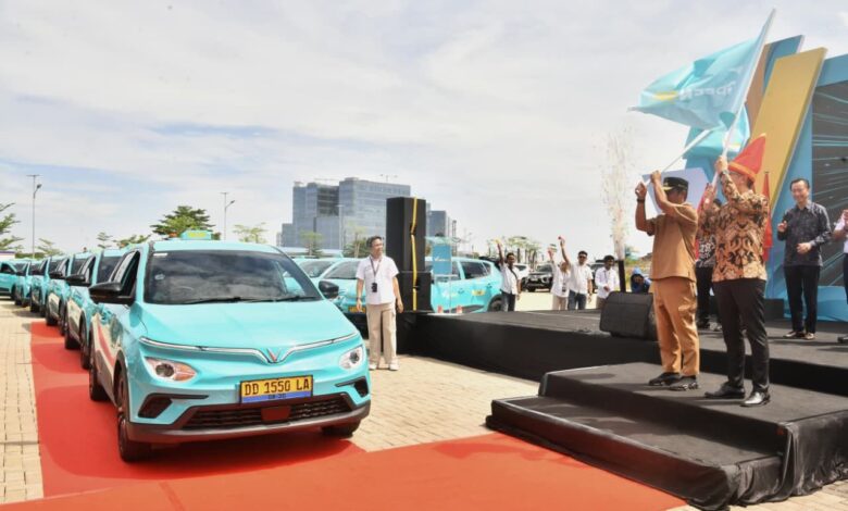Gubernur Sulsel Resmikan Green SM, Taksi Listrik Modern Pertama di Makassar