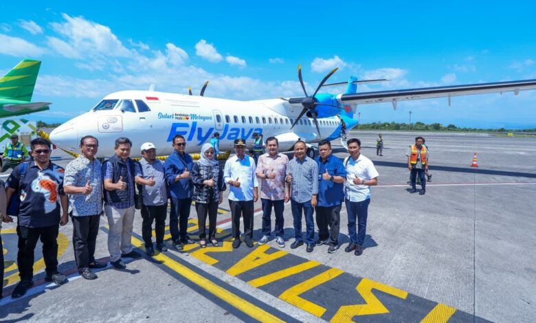 Gubernur Sulsel Launching Penerbangan Perdana Pesawat Fly Jaya Airlines Rute Makassar–Bone