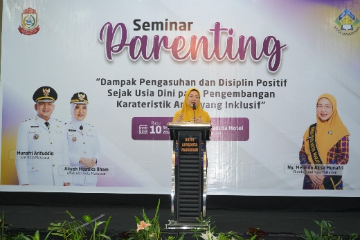 Buka Seminar Parenting, Bunda PAUD Makassar Dorong Orang Tua Terapkan Disiplin Positif Sejak Usia Dini