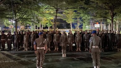 Satpol PP dan TNI Perketat Pengamanan Balaikota Makassar Pasca Kerusuhan