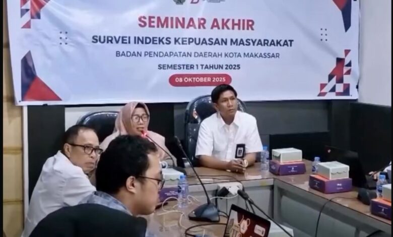 Bapenda Makassar Gelar Seminar Akhir Survei IKM Bersama Fisip Unhas