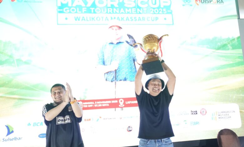 Wali Kota Makassar Buka dan Ikut Berlaga di Turnamen Golf Mayor’s Cup Semarak HUT Kota Ke-418
