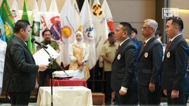 Bapenda Makassar Hadiri Pelantikan Pengurus KONI Kota Makassar