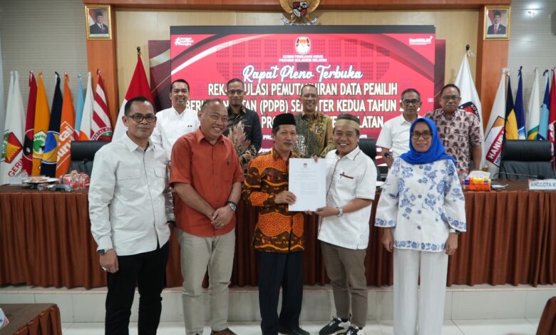 KPU Sulsel Rampungkan PDPB Semester II 2025, Jumlah Pemilih Capai 6,9 Juta Lebih