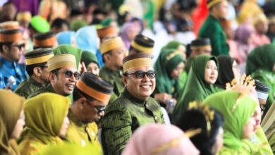 DPMPTSP Kota Makassar Hadiri Upacara HUT Kota Makassar Ke-418 Di Lapangan Karebosi