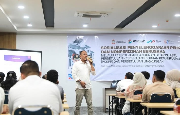 DPMPTSP Kota Makassar Gelar Sosialisasi Perizinan Terpadu: Pbg, Pkkpr, Dan Persetujuan Lingkungan