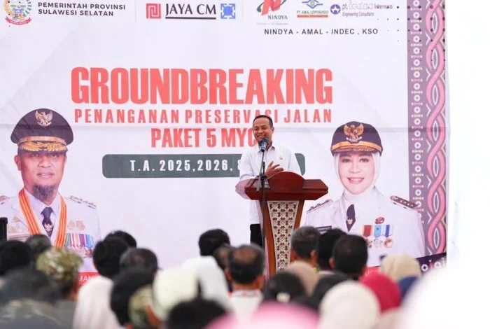 Perkuat Akses Makassar–Sinjai, Gubernur Sulsel Ground Breaking Paket 5 di Poros Tanabatue–Palattae Bone