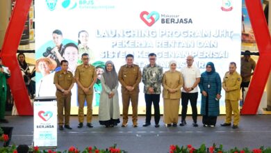 Ketua TP PKK Kota Makassar Hadiri Launching Sistem Keagenan Perisai dan Program JHT bagi Pekerja Rentan