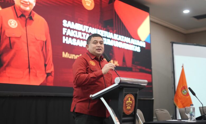 Bangkit dari Vakum, Munafri Ajak Alumni FH Unhas Bersatu dan Berkontribusi