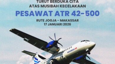 Disbud Kota Makassar Sampaikan Duka Cita atas Musibah Kecelakaan Pesawat ATR 42-500 Rute Jogja–Makassar