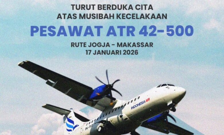 Disbud Kota Makassar Sampaikan Duka Cita atas Musibah Kecelakaan Pesawat ATR 42-500 Rute Jogja–Makassar