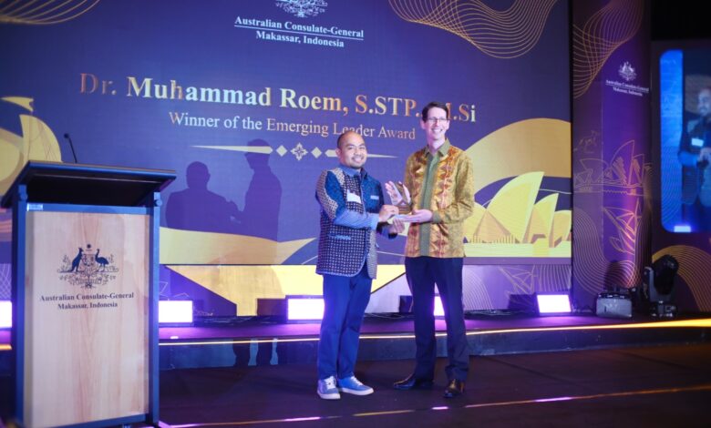 Kepala Diskominfo Makassar, Muhammad Roem Dinobatkan Emerging Leader oleh Konsulat Australia
