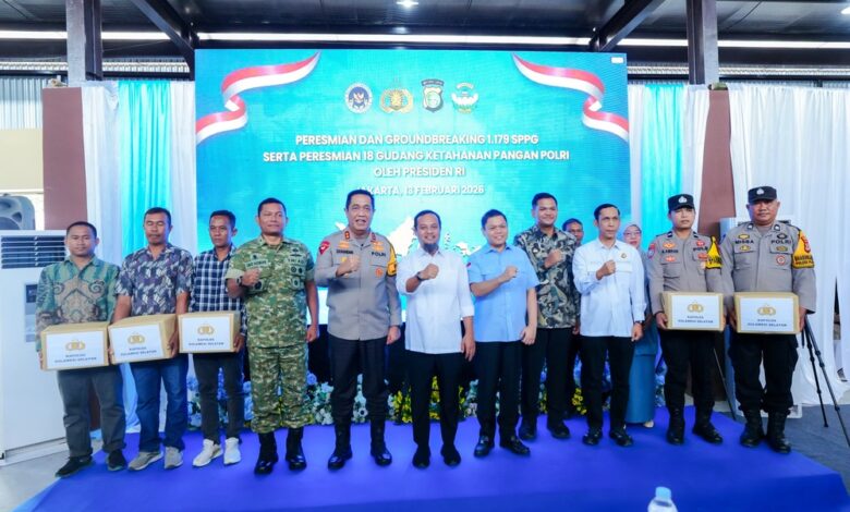 Gubernur Sulsel Dukung Launching 1.179 SPPG dan Peresmian Gudang Ketahanan Pangan Polri