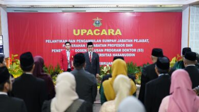 Rektor Unhas Lantik 47 Pejabat di Lingkup Unhas, Ingatkan Untuk Menjaga Integritas