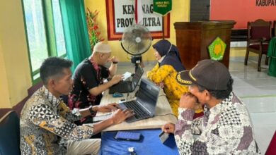 KP2KP Raha Berikan Asistensi Pengisian SPT Tahunan bagi Pegawai Kementerian Agama Kabupaten Muna