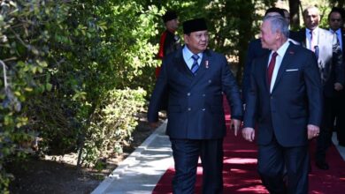 Prabowo Tegaskan Komitmen Solusi Dua Negara dalam Pertemuan dengan Raja Abdullah II