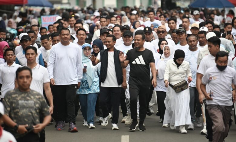 Semarak Hari Jadi Bone ke-696, Gubernur Sulsel Lepas Puluhan Ribu Warga Ramaikan Jalan Sehat Anti Mager