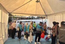 Kloter Kedua Jemaah Haji Tiba Usai Seremoni Perdana, Penerimaan Berlanjut Bertahap di Embarkasi Makassar
