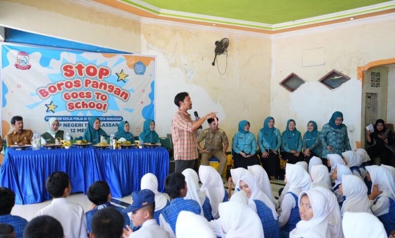 TP PKK Makassar Edukasi Pelajar Stop Boros Pangan dan Kelola Sampah Sejak Dini