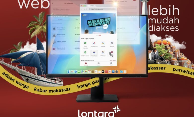 Pemkot Makassar Hadirkan LONTARA+ Versi Website, Perluas Akses Layanan Publik Digital