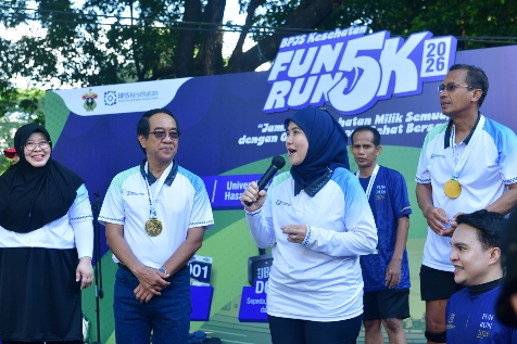 Wawali Makassar Hadiri Fun Run BPJS Kesehatan dan Unhas, Dorong Budaya Hidup Sehat di Kampus